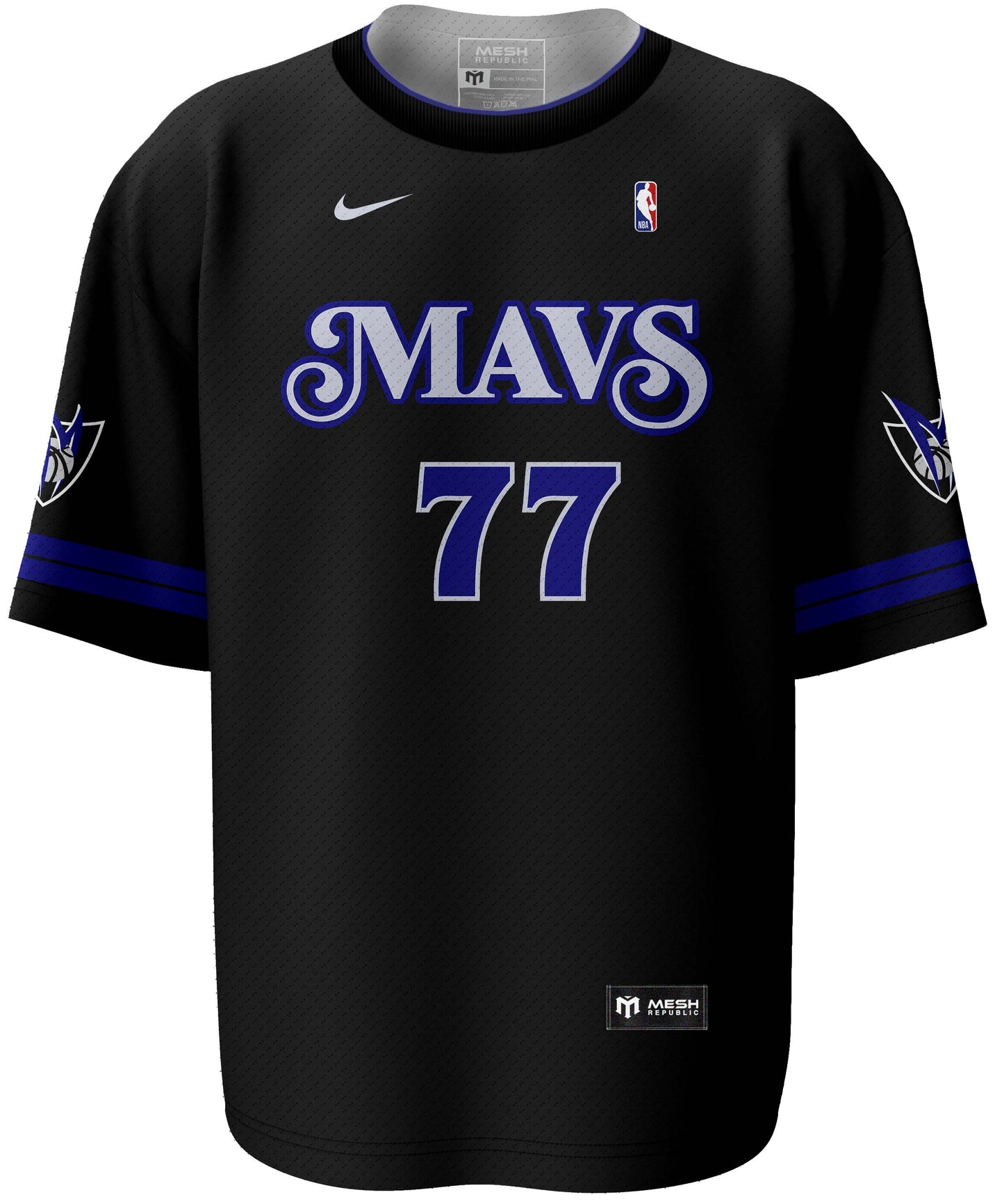 Mavericks City Edition Black Swingman Jersey Customized