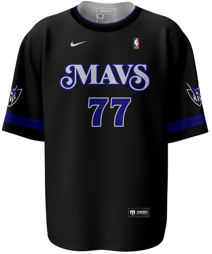 Mavericks City Edition Black Swingman Jersey Customized